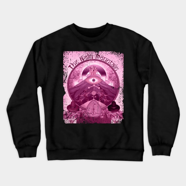 Alchemist's Vision Mountain Fanatic Design Crewneck Sweatshirt by Iron Astronaut